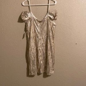 Gold Sequin cocktail dress